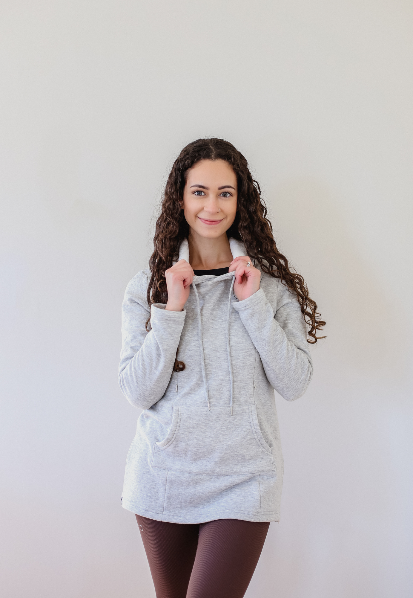 Frankie Fleece Lined Maternity and Nursing Hoodie - Velora Luxury Fashion