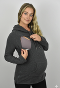 Frankie Fleece Lined Maternity and Nursing Hoodie - Velora Luxury Fashion
