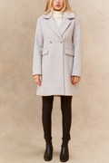 Freja Double Breasted Coat Notched Lapel Elegant Warm Chic - Velora Luxury Fashion