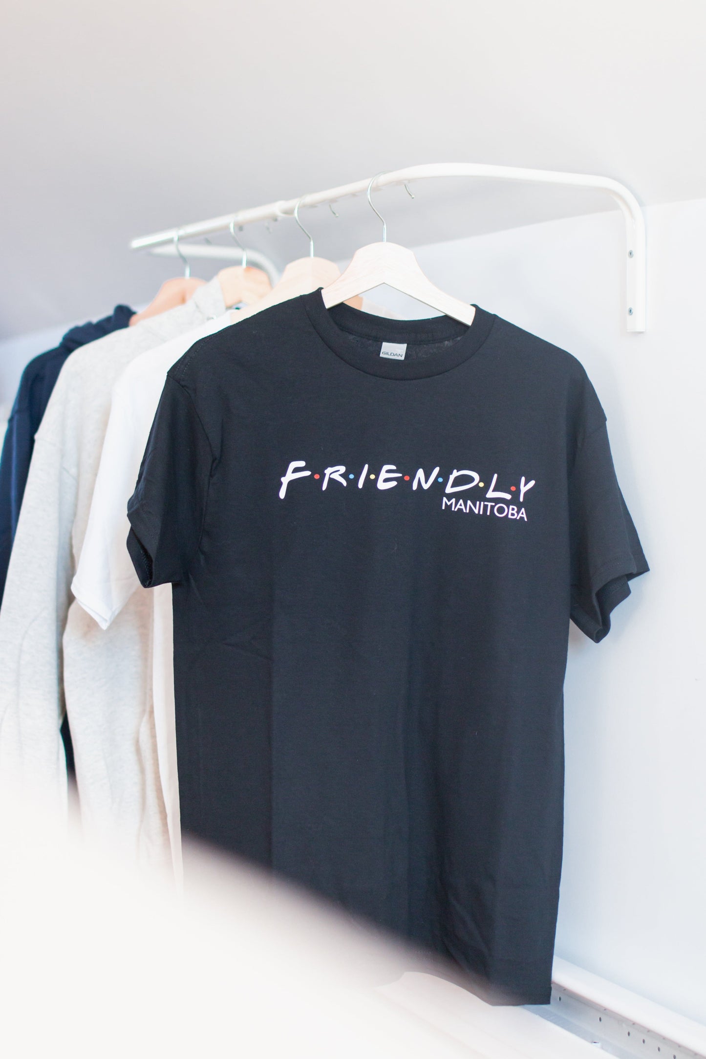Friendly Manitoba Black T-shirt - Velora Luxury Fashion