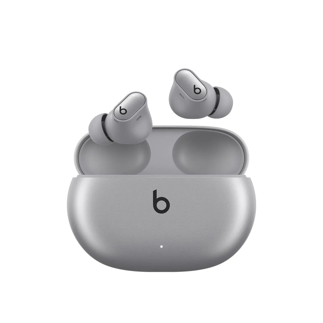Beats Studio Buds + | True Wireless Noise Cancelling Earbuds Enhanced Apple & Android Compatibility Built-in Microphone Sweat Resistant Bluetooth Headphones Spatial Audio - Cosmic Silver