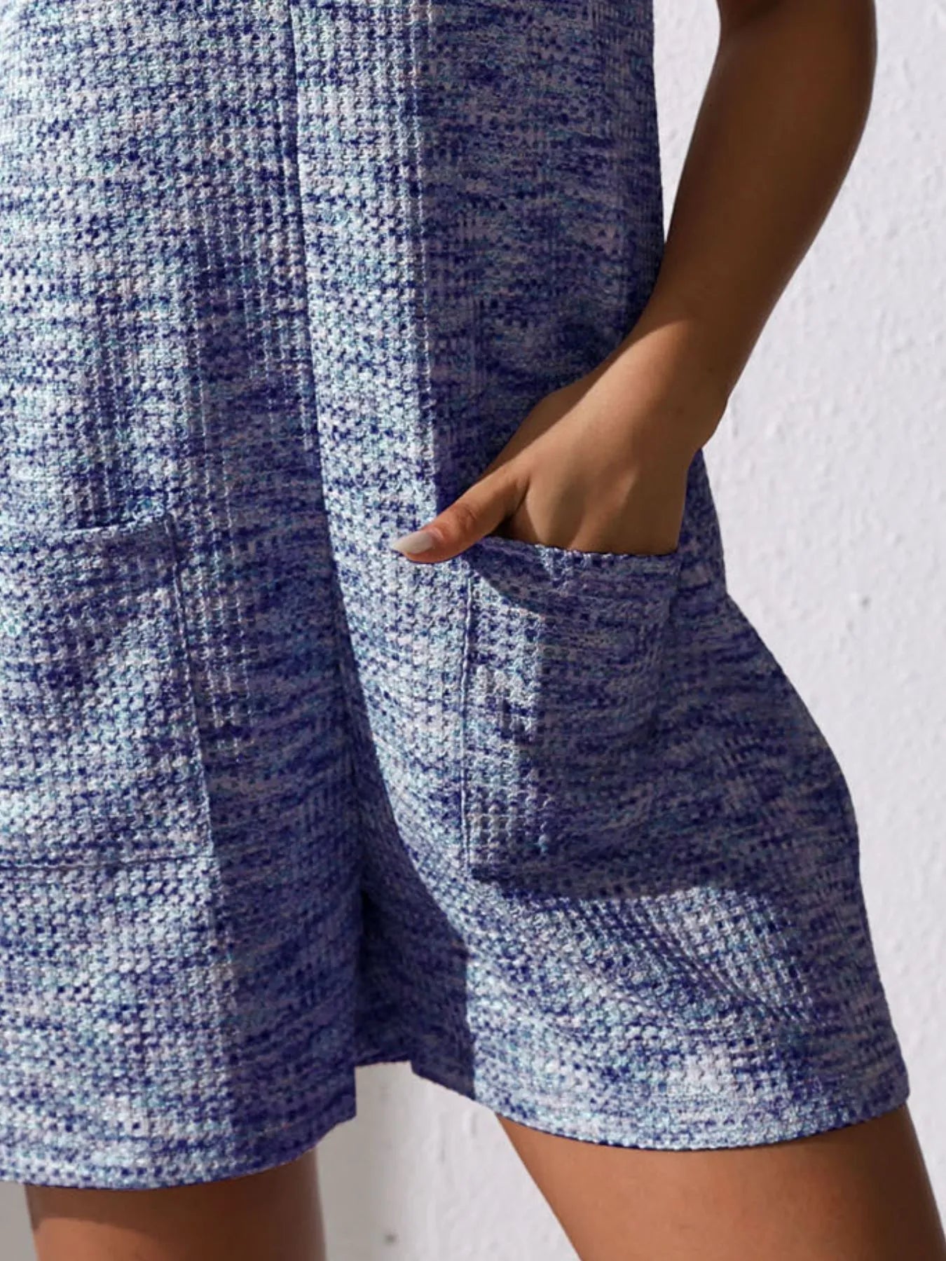 Full Size Button Front Romper with Pockets Plus Size - Velora Luxury Fashion