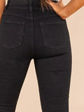 Full Size High-Waisted Flare Jeans Plus Size - Velora Luxury Fashion