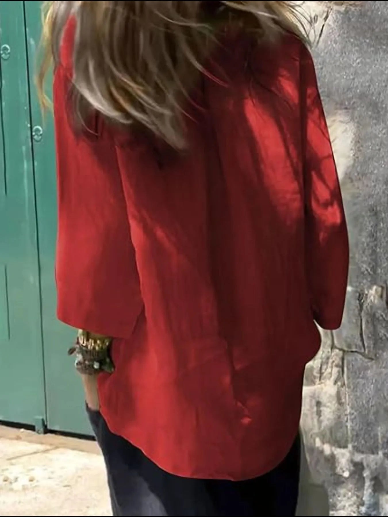 Full Size Round Neck Relaxed Fit Blouse Plus Size - Velora Luxury Fashion