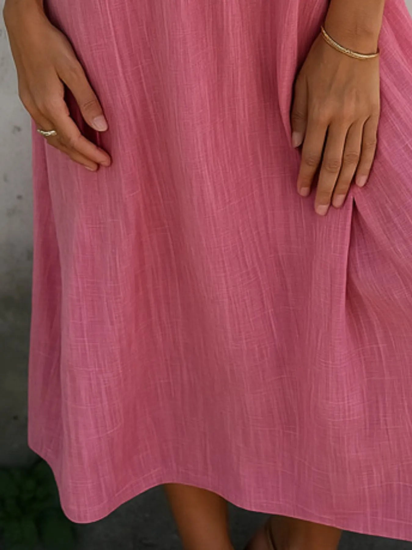 Full Size Short Sleeve Shirt Dress with Collar Plus Size - Velora Luxury Fashion