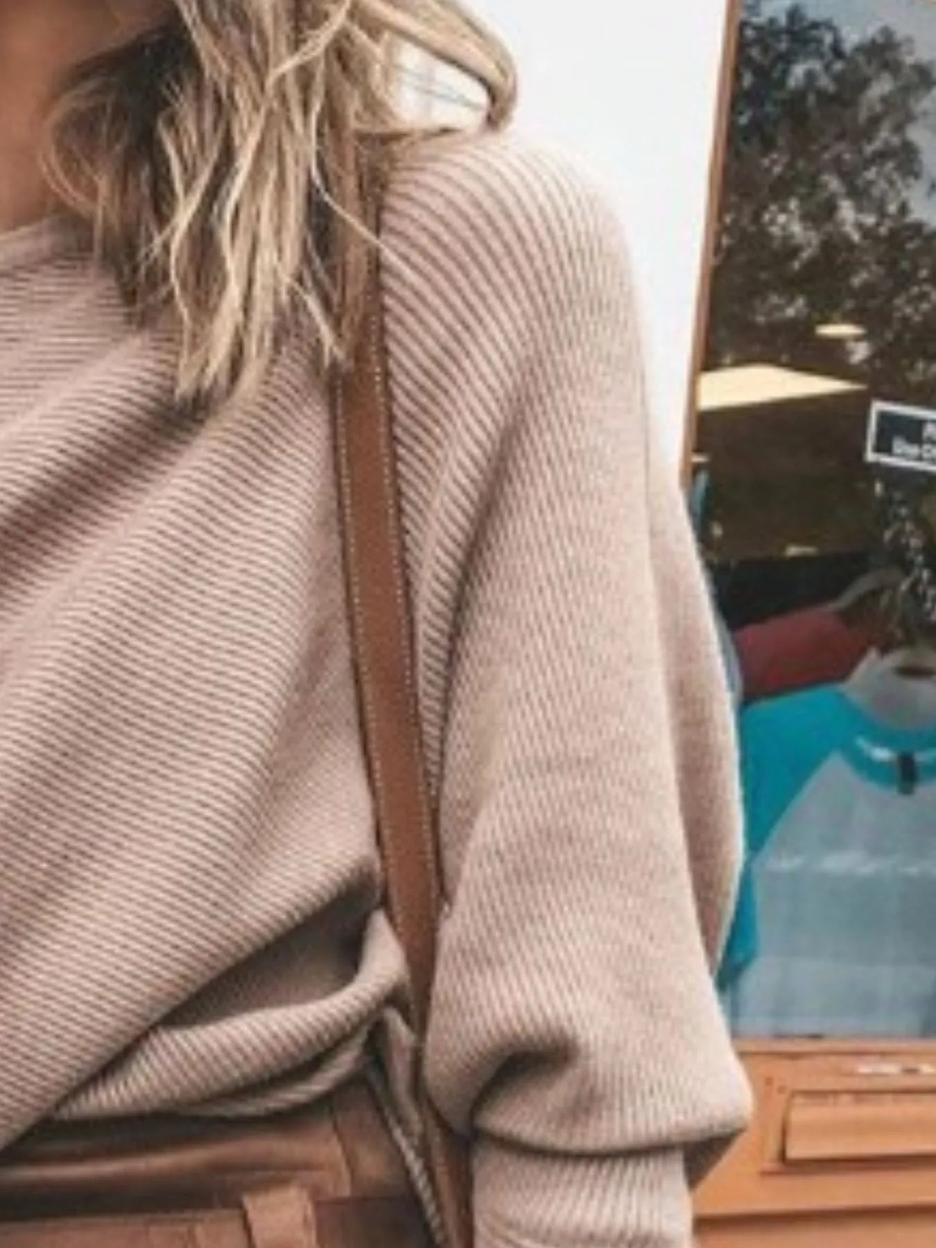 Full Size Single Shoulder Ribbed Knit Top Plus Size - Velora Luxury Fashion