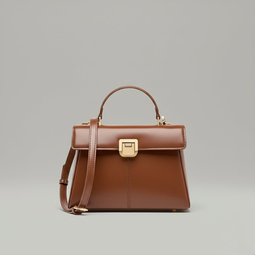 Lumis Leather Bag – Luxury Cowhide Leather Handbag for Timeless Elegance rottaofficial