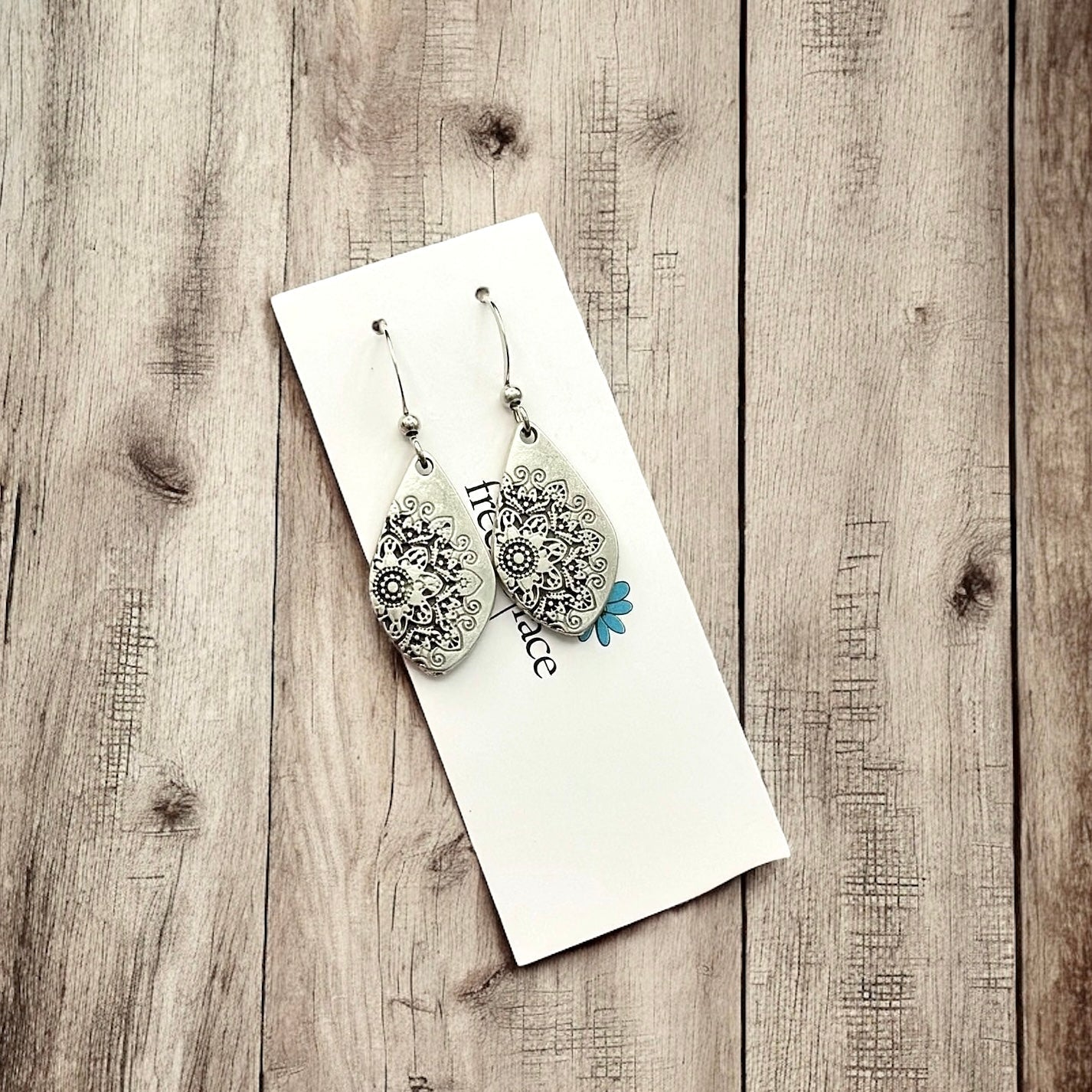 Mandala Hook Earrings - Velora