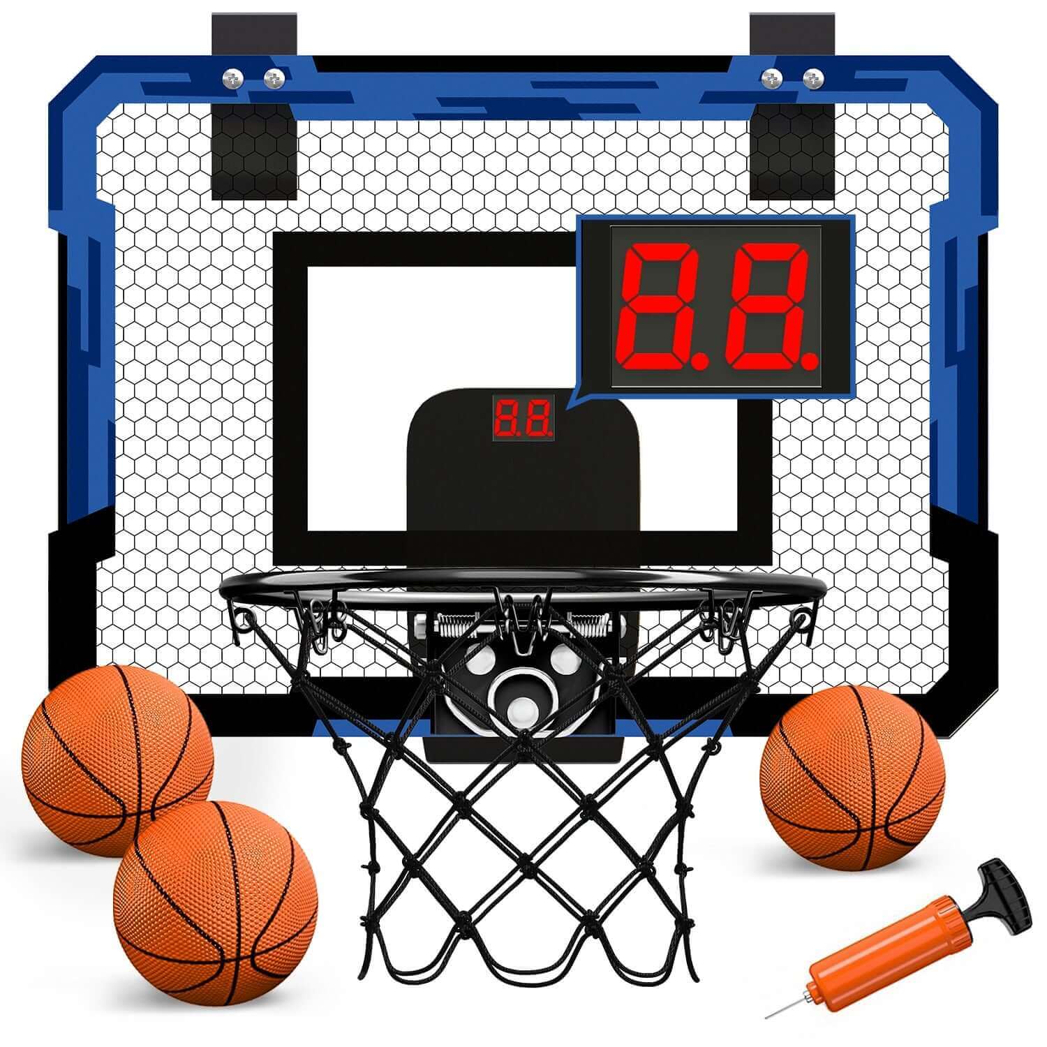 Fun and Active Playtime for Kids with our Foldable Wall-Mounted Basketball Hoop and Ball Set - Velora Luxury Fashion