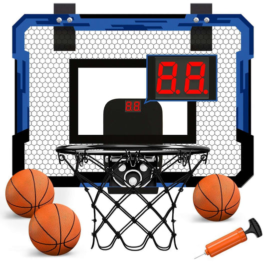 Fun and Active Playtime for Kids with our Foldable Wall-Mounted Basketball Hoop and Ball Set - Velora Luxury Fashion