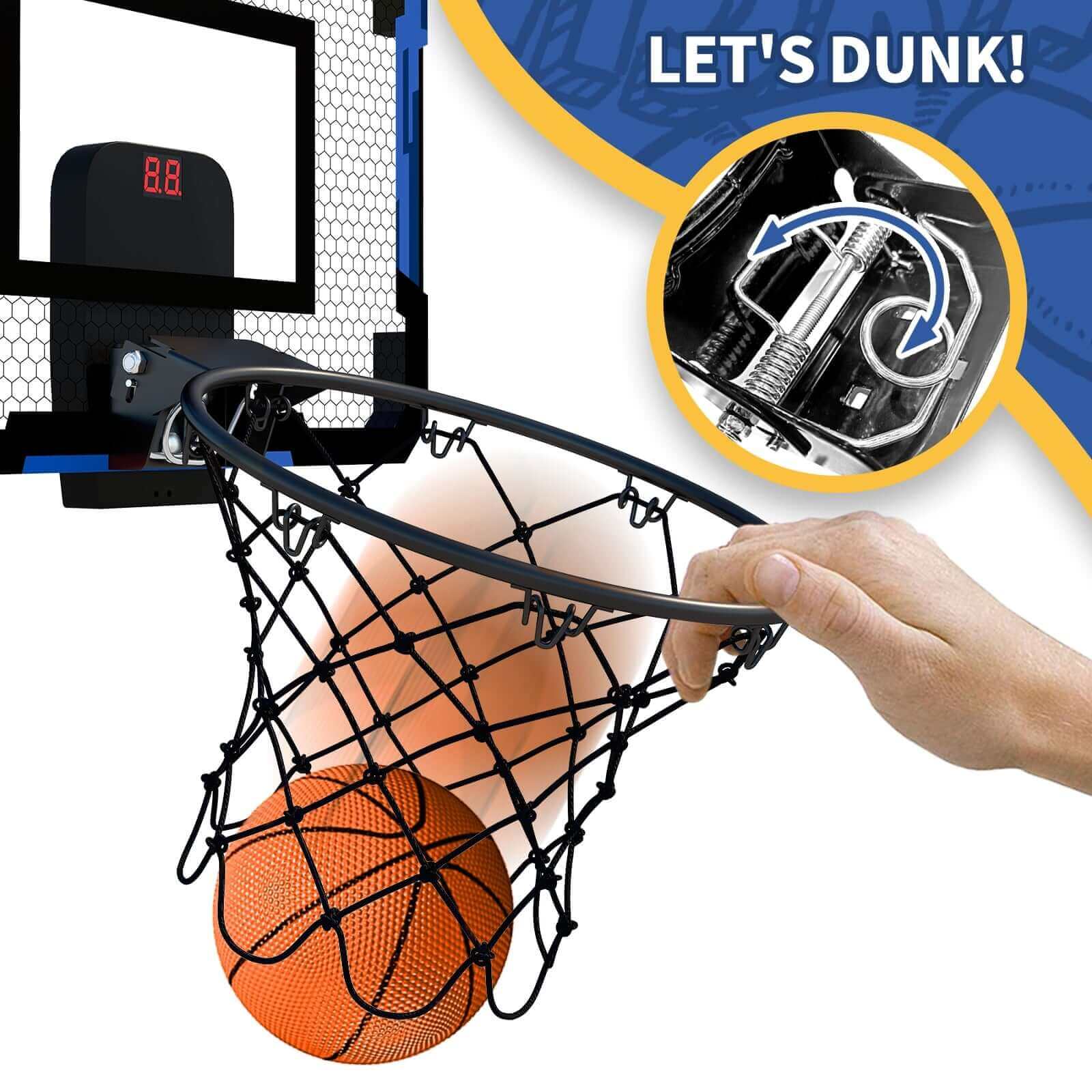 Fun and Active Playtime for Kids with our Foldable Wall-Mounted Basketball Hoop and Ball Set - Velora Luxury Fashion