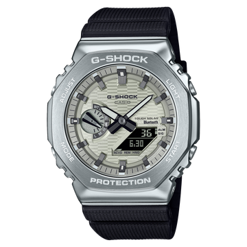 CASIO G-Shock Analog Digital Steel Silver Dial | GBM2100A-8B