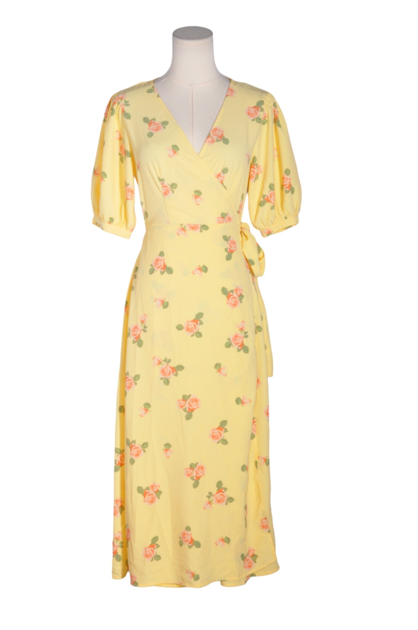 GLAMOROUS Women Wrap Dresses Regular fit in Yellow - 4 - Velora Luxury Fashion
