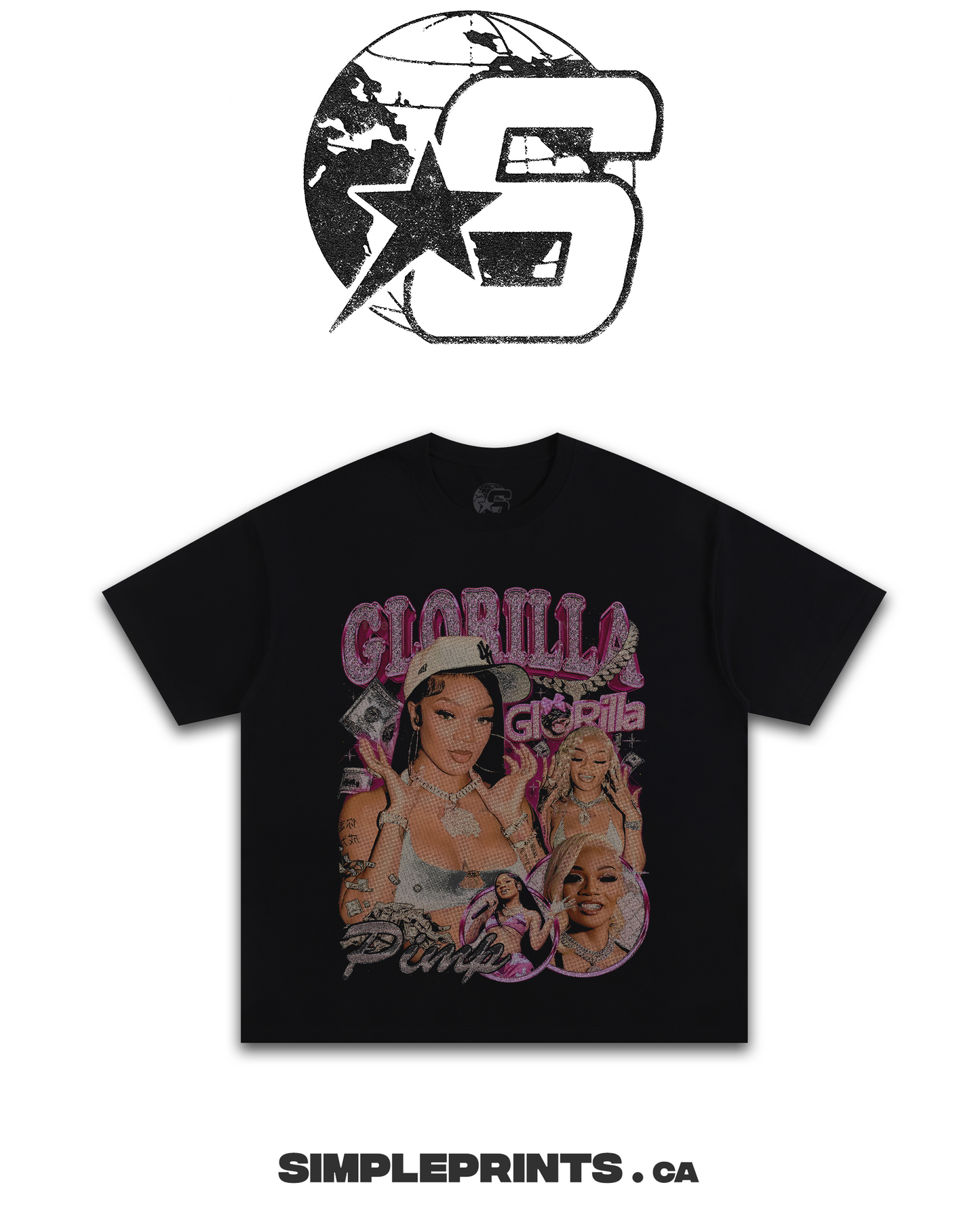 GLORILLA Graphic T-Shirt - Velora Luxury Fashion