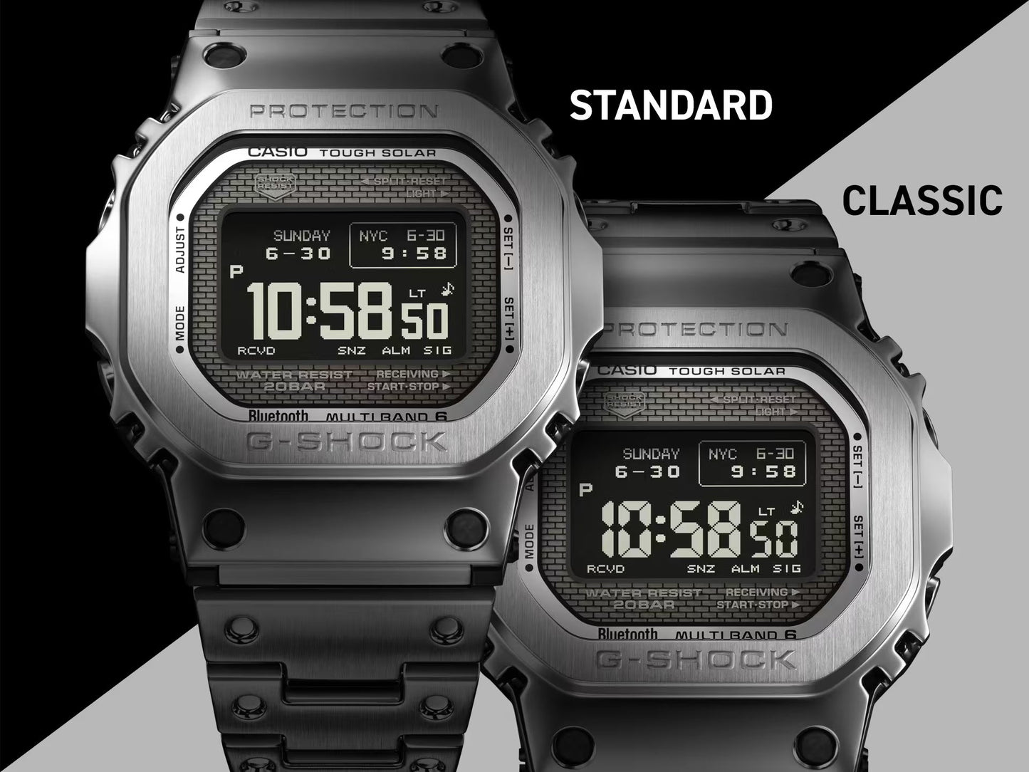 CASIO G-Shock Full Metal 5000 Series Silver | GMWBZ5000D-1