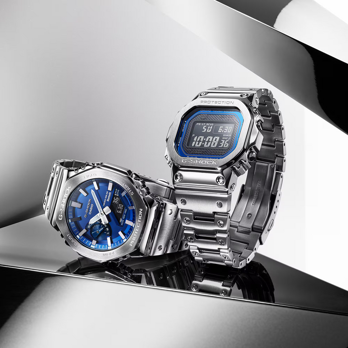 CASIO G-Stock Full Metal Vibrant Blue | GMB2100AD-2A
