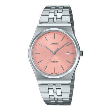 CASIO Vintage Analog Peach/Silver Stainless Steel | MTPB145DC-4AVT