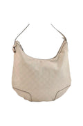 GUCCI Princy Guccissima GG Leather Shoulder Bag 162882 White 7406K - Velora Luxury Fashion