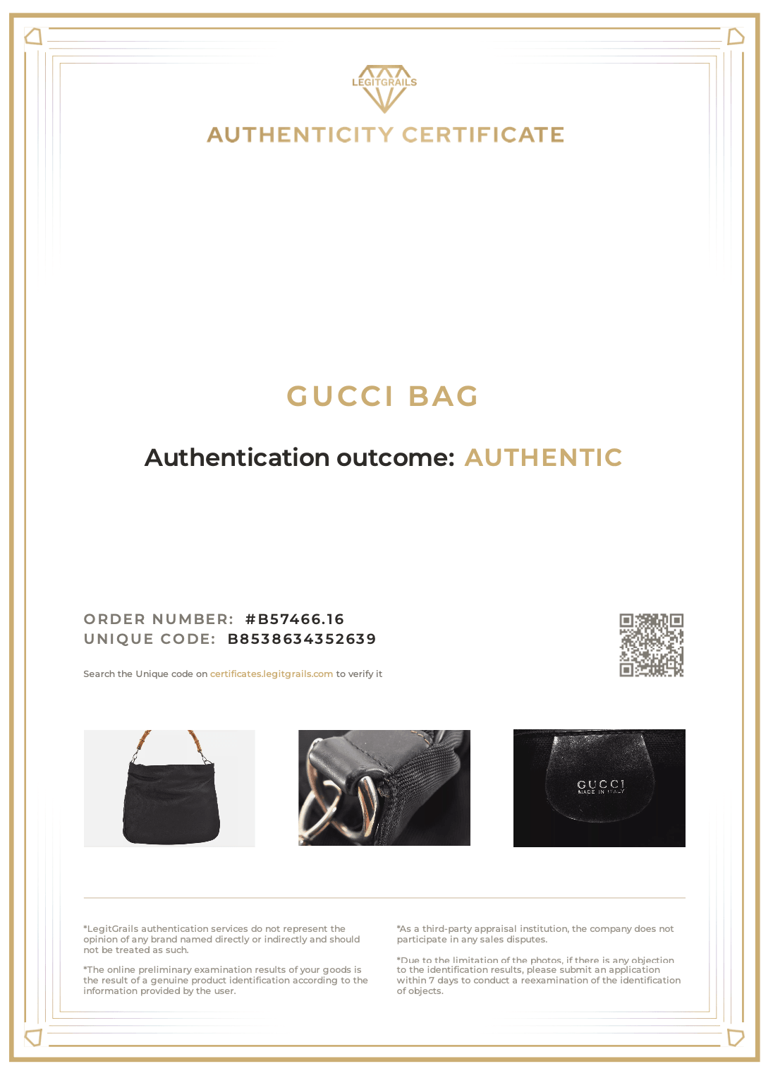 GUCCI Vintage Bamboo Shoulder Tote Bag Nylon Leather Black 7752K - Velora Luxury Fashion