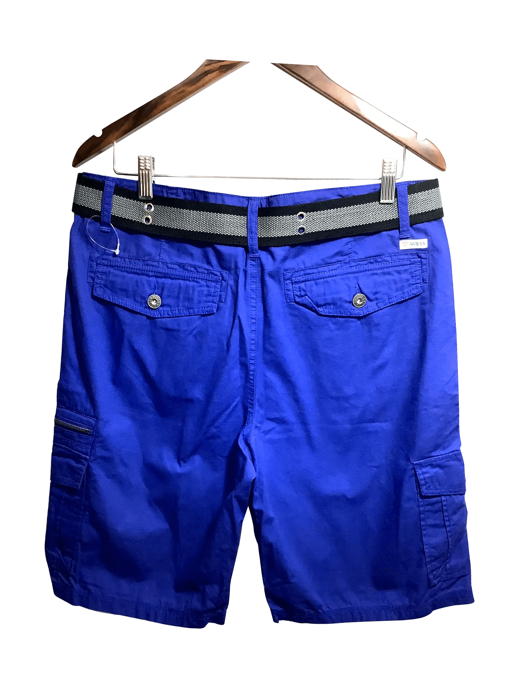 GUESS Regular fit Pant Shorts in Blue - 34 - Velora