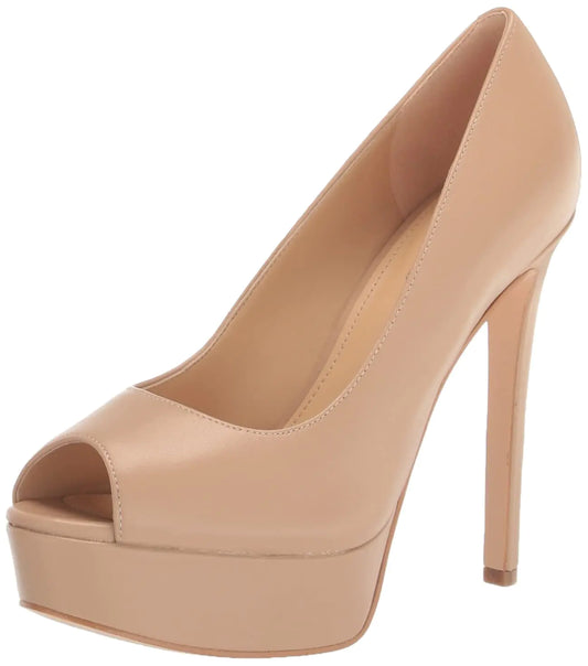 GUESS Womens CACEI Pump Tan 8.5 - Velora Luxury Fashion