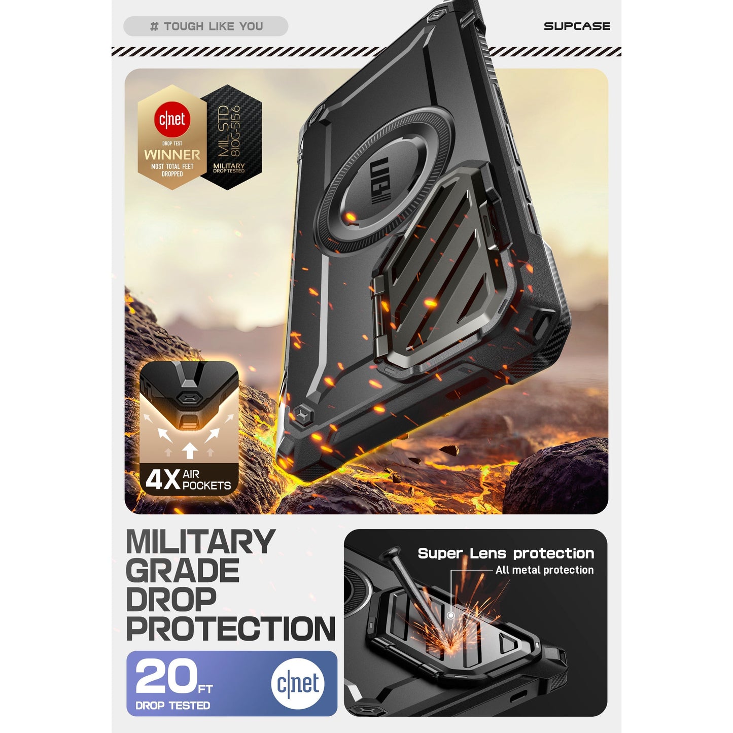 Galaxy S25 Ultra Unicorn Beetle MAG XT Bumper Case -Black - Velora Luxury Fashion