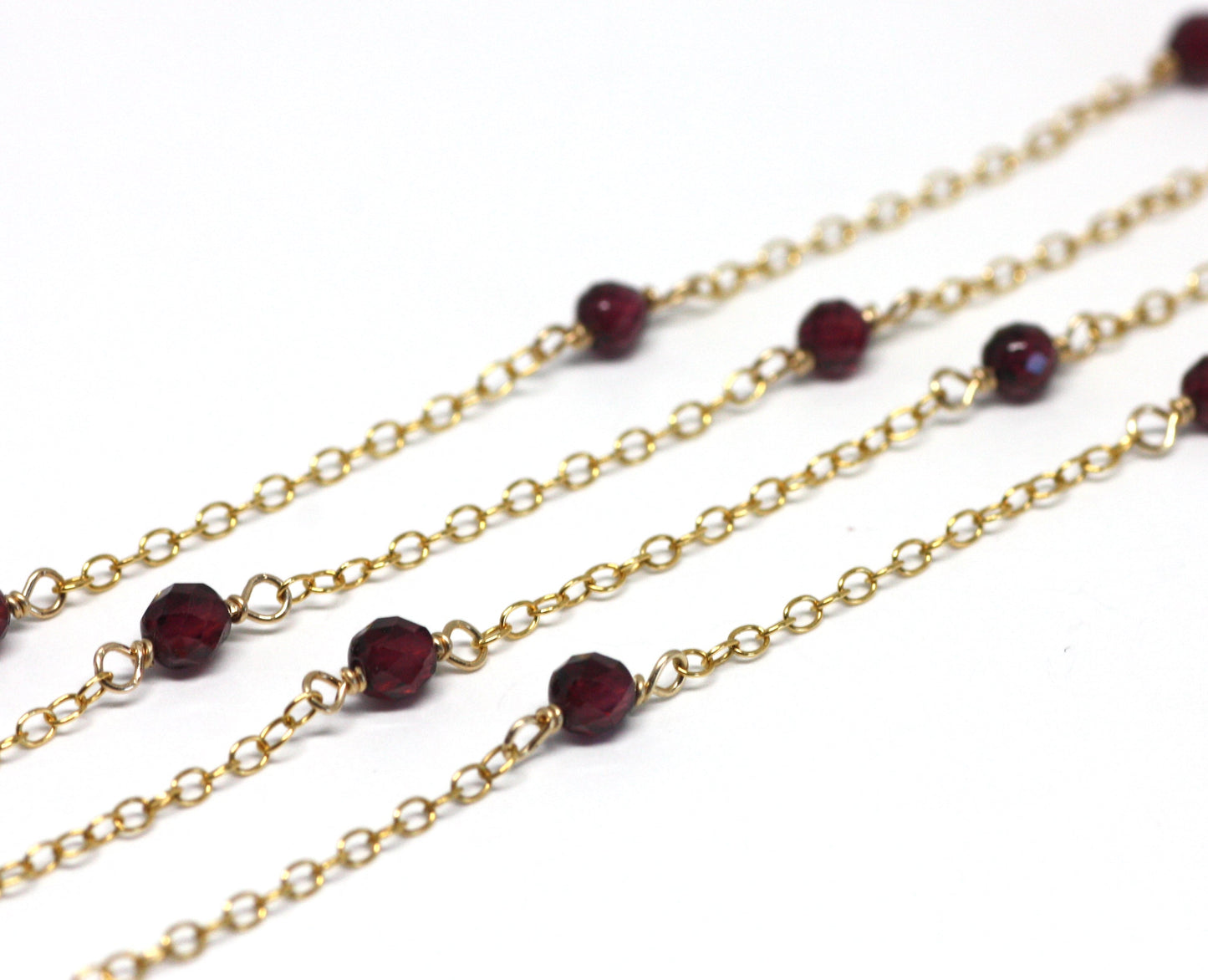 Garnet Wire Wrapped Layering Necklace - Velora Luxury Fashion