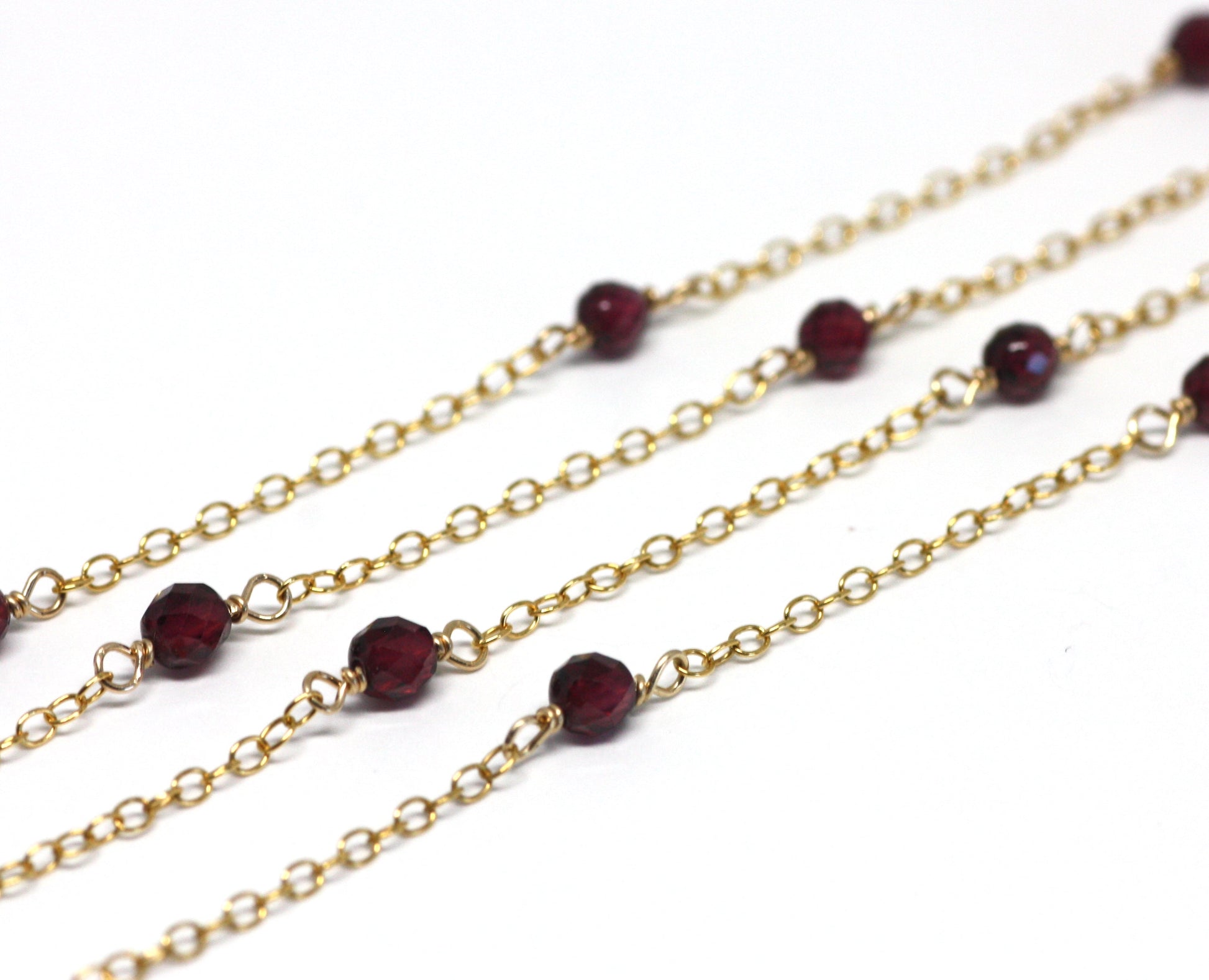 Garnet Wire Wrapped Layering Necklace - Velora Luxury Fashion