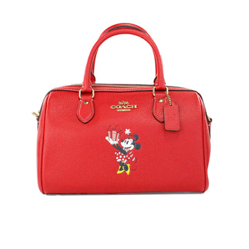 Coach X Disney Rowan Medium Red Minnie Mouse Satchel