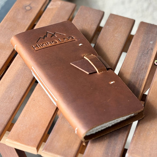 Genuine Leather Hiking Logbook - Velora Luxury Fashion