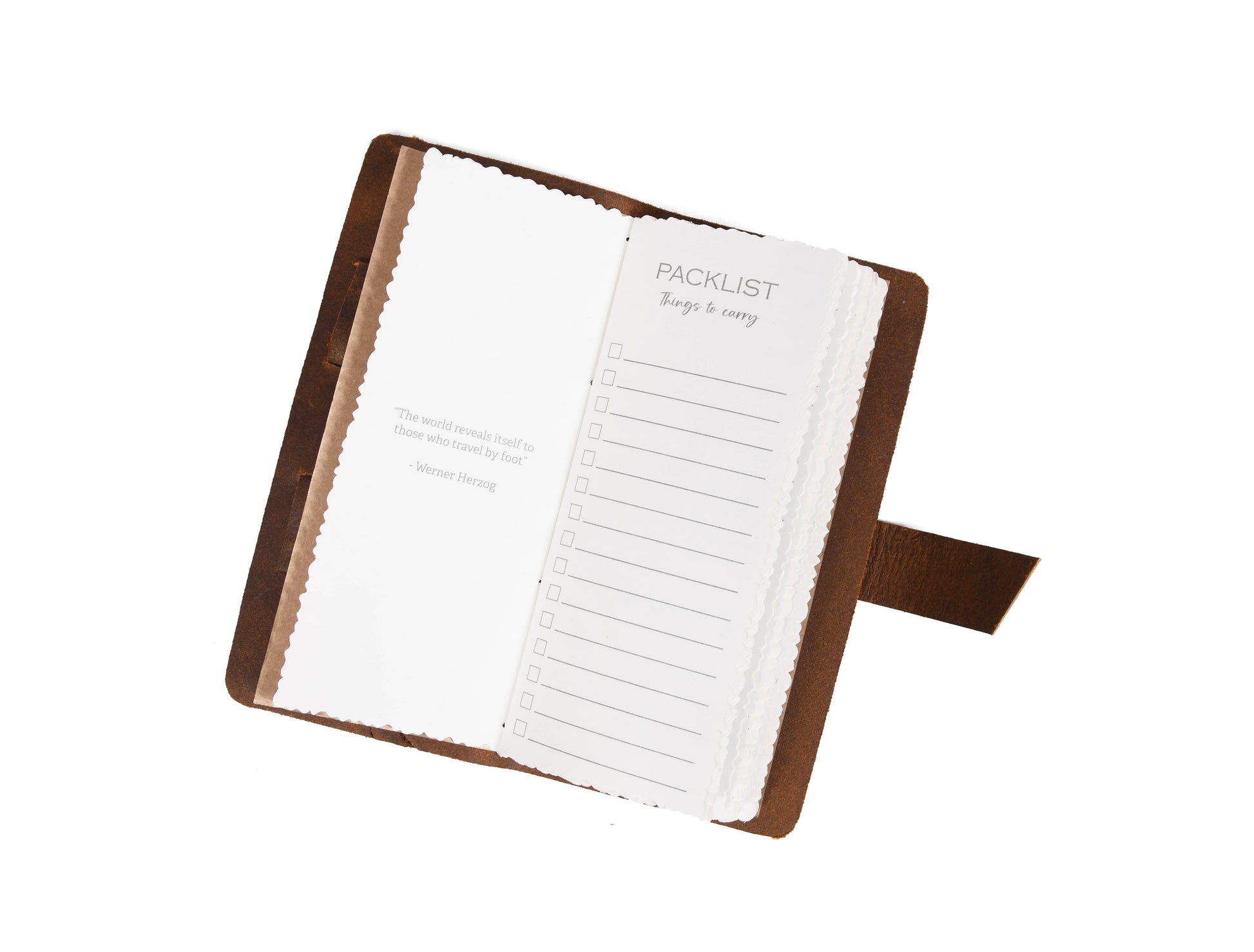 Genuine Leather Hiking Logbook - Velora Luxury Fashion