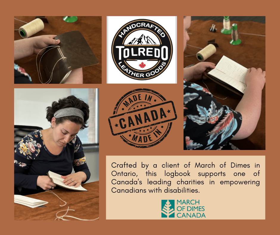 Genuine Leather Hiking Logbook - Velora Luxury Fashion