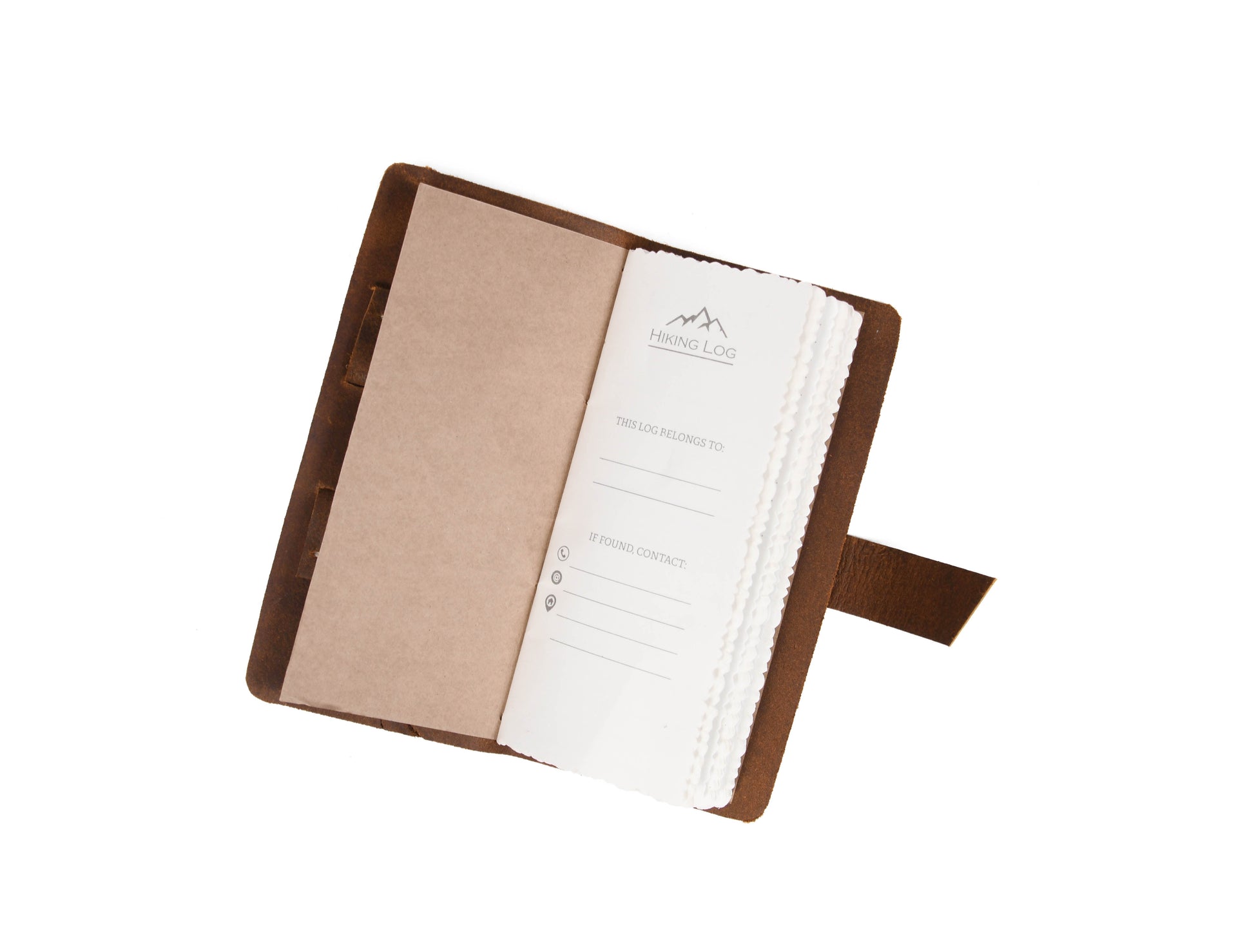 Genuine Leather Hiking Logbook - Velora Luxury Fashion