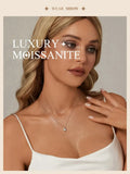 Glamorous Gem 1ct Moissanite Sterling Silver Pendant Necklace - Velora Luxury Fashion