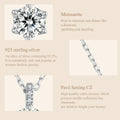 Glamorous Gem 1ct Moissanite Sterling Silver Pendant Necklace - Velora Luxury Fashion