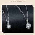 Glamorous Gem 1ct Moissanite Sterling Silver Pendant Necklace - Velora Luxury Fashion