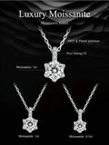 Glamorous Gem 1ct Moissanite Sterling Silver Pendant Necklace - Velora Luxury Fashion
