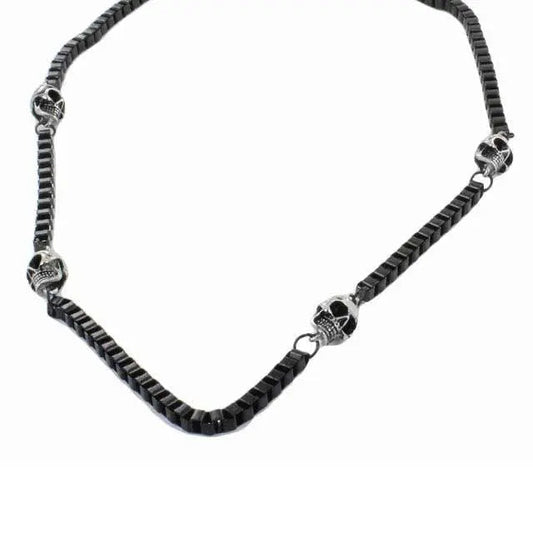 GoSteel Biker Skull Chain Necklace - Velora Luxury Fashion