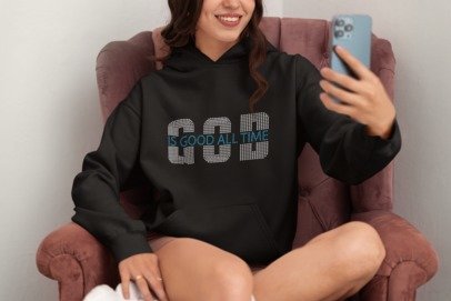 God Is Good All the Time Rhinestone Shirt – Christian Sparkle Bling Apparel | Blingdazzel