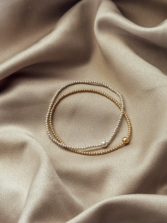Gold Filled Dainty Stretch Bracelet - Velora Luxury Fashion