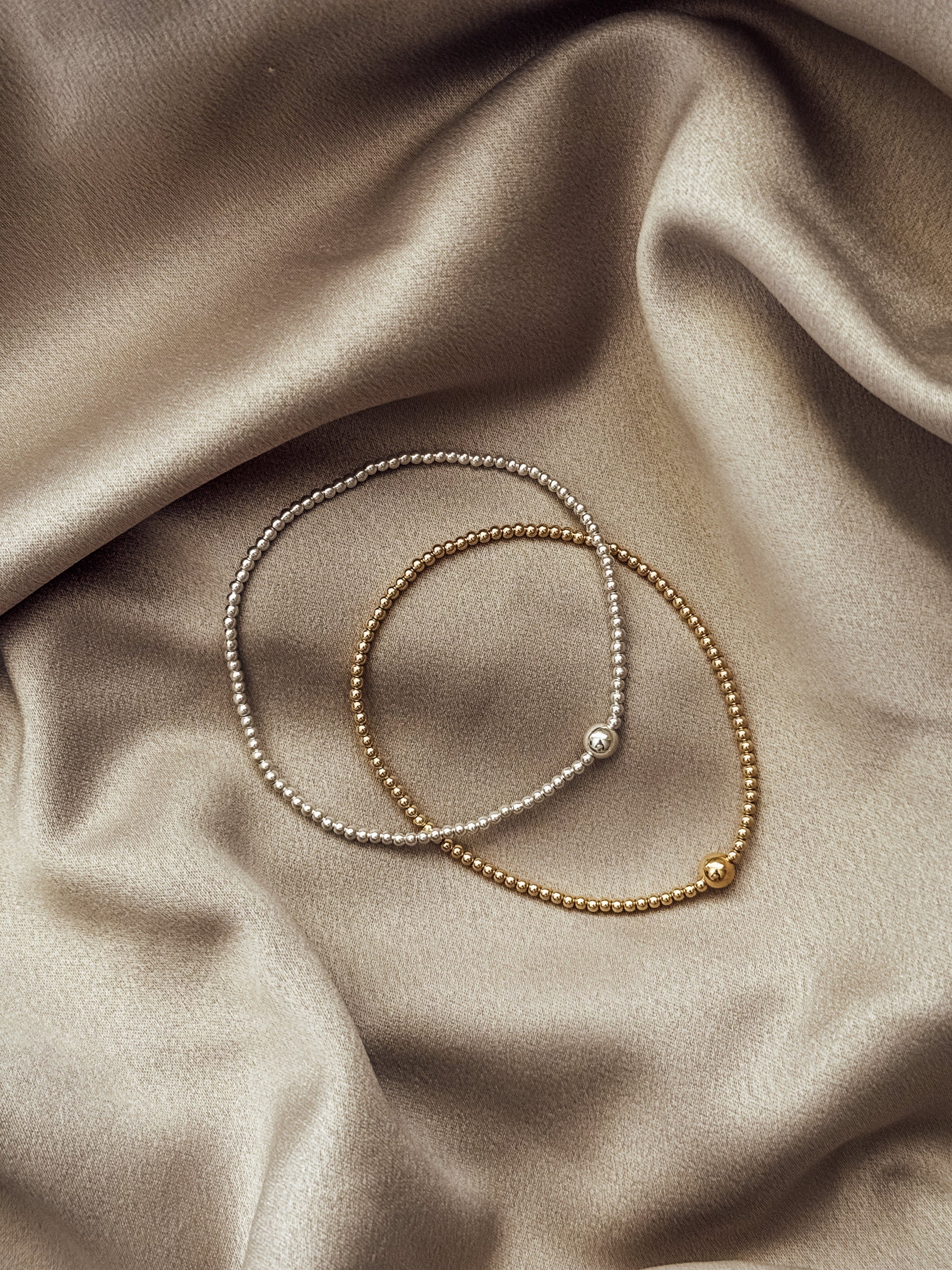 Gold Filled Dainty Stretch Bracelet - Velora Luxury Fashion