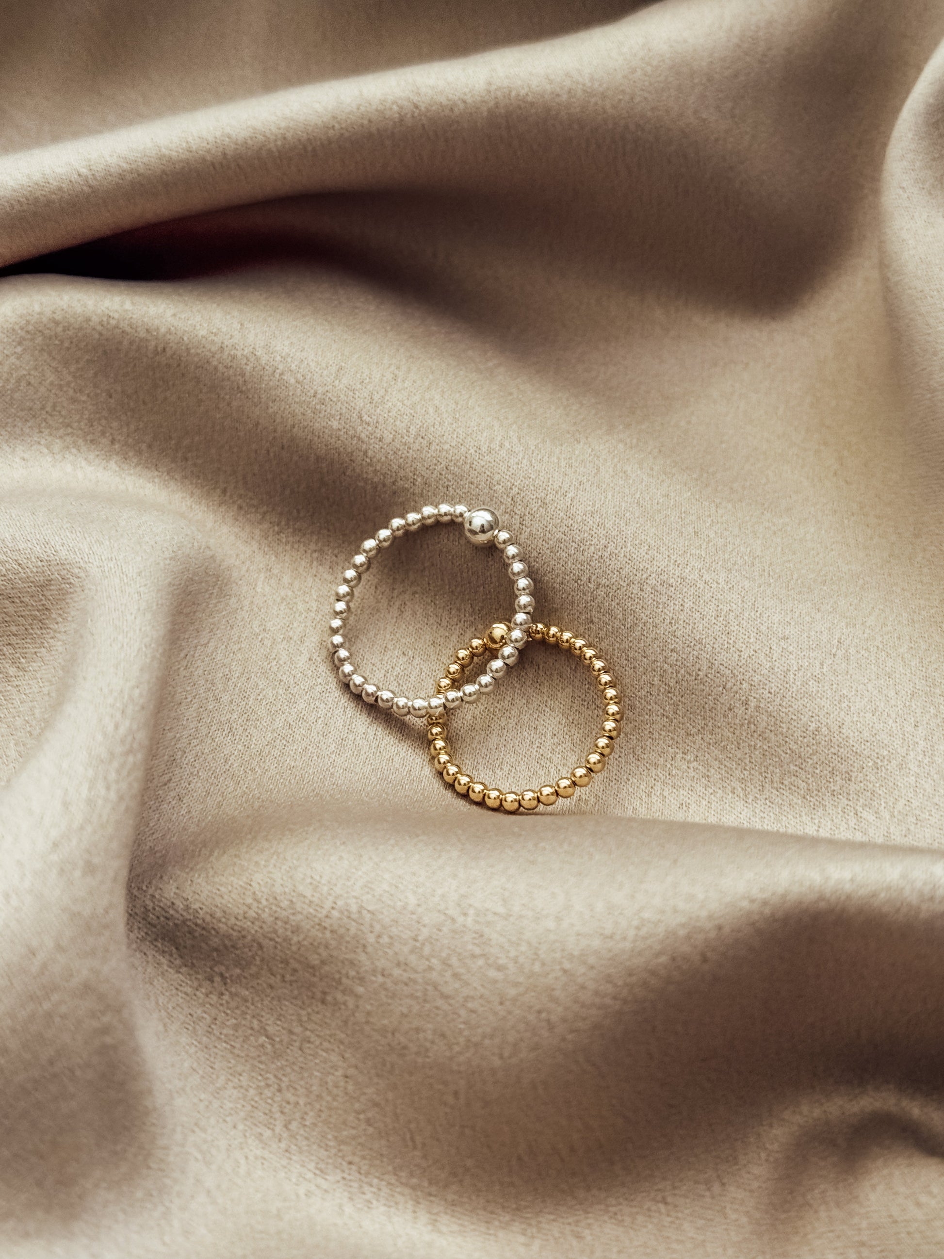 Gold Filled / Sterling Silver Stretch Ring - Velora Luxury Fashion