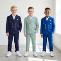 Golden Buttons Boys Suit - Velora Luxury Fashion