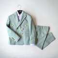 Golden Buttons Boys Suit - Velora Luxury Fashion