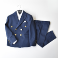 Golden Buttons Boys Suit - Velora Luxury Fashion