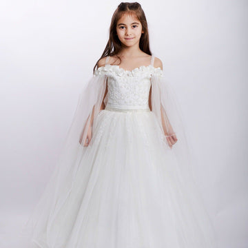 Graceful Garden Girls Formal Dress - Velora Luxury Fashion