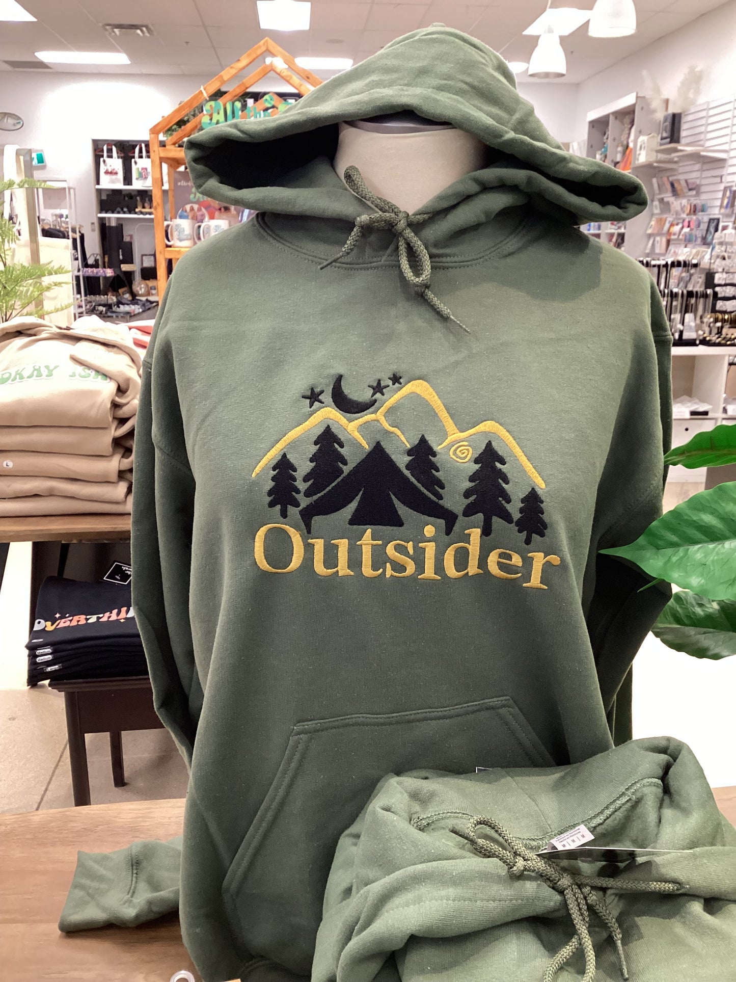 Green Outsider Camping Hoodie - Velora Luxury Fashion