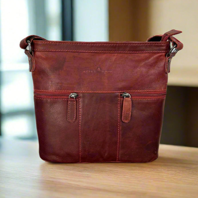 Greenwood Leather Crossbody Bag - Velora Luxury Fashion