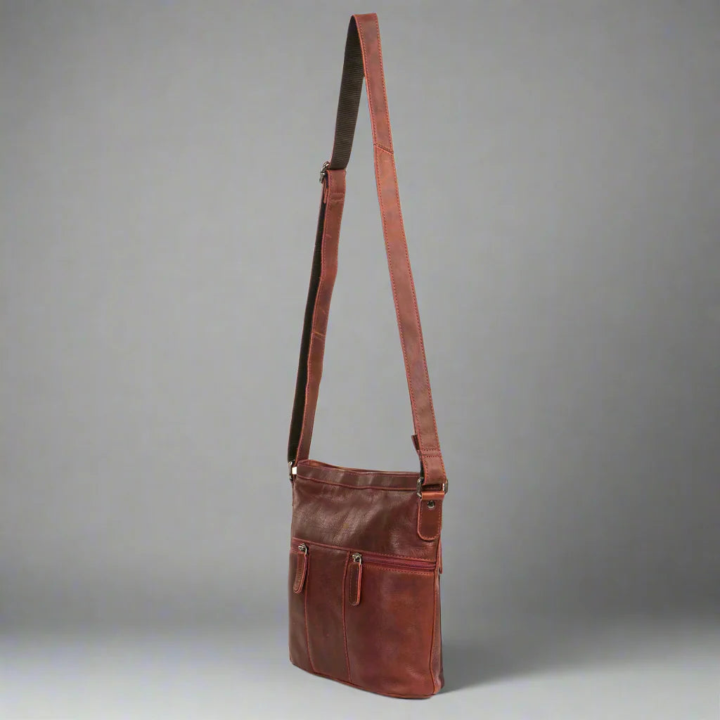 Greenwood Leather Crossbody Bag - Velora Luxury Fashion