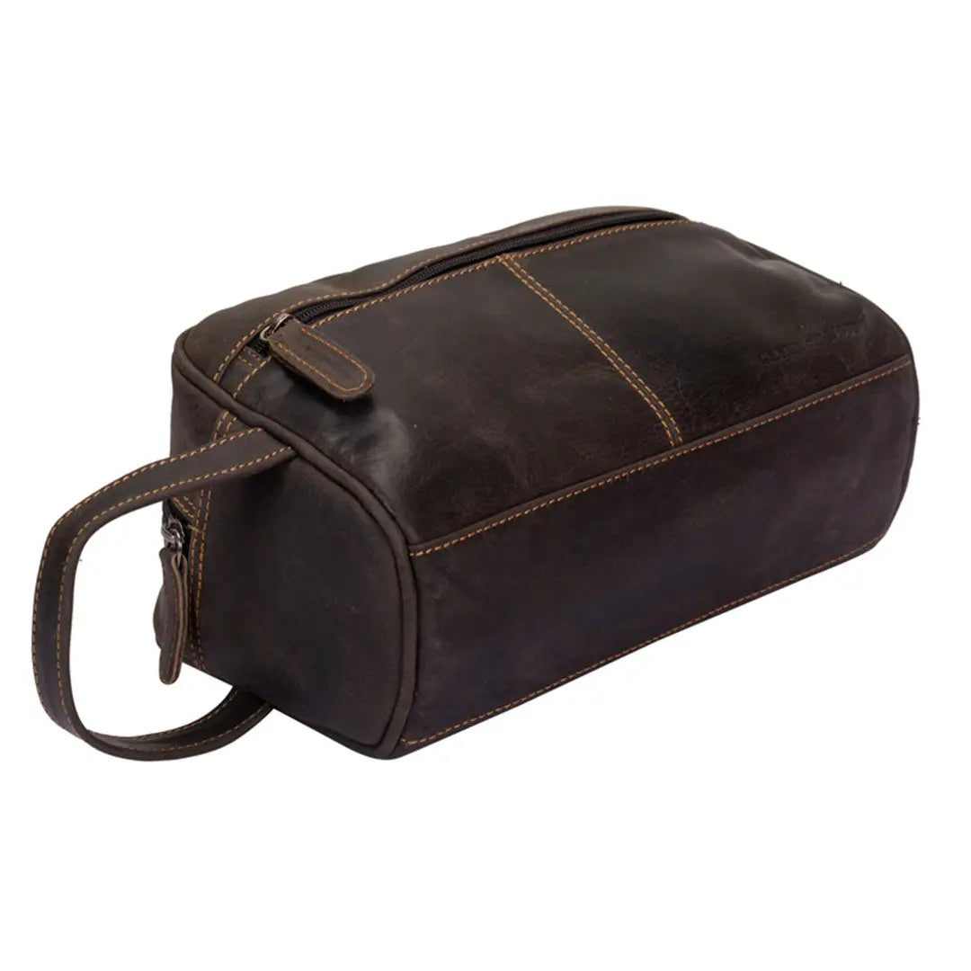 Greenwood Leather Geelong Toiletry Bag - Velora Luxury Fashion